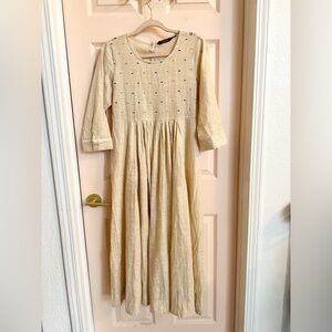 Cream cotton sangria dress